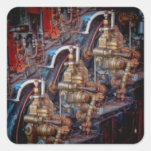 Adesivo Quadrado Comandos de uma vinheta autocolante