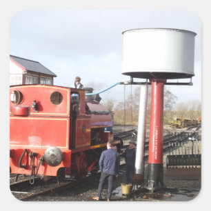 ADESIVO QUADRADO COMBOIO A VAPOR