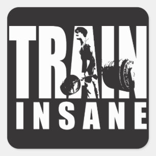 Adesivo Quadrado COMBOIO INSANO - Elevador - Motivação de Workout G