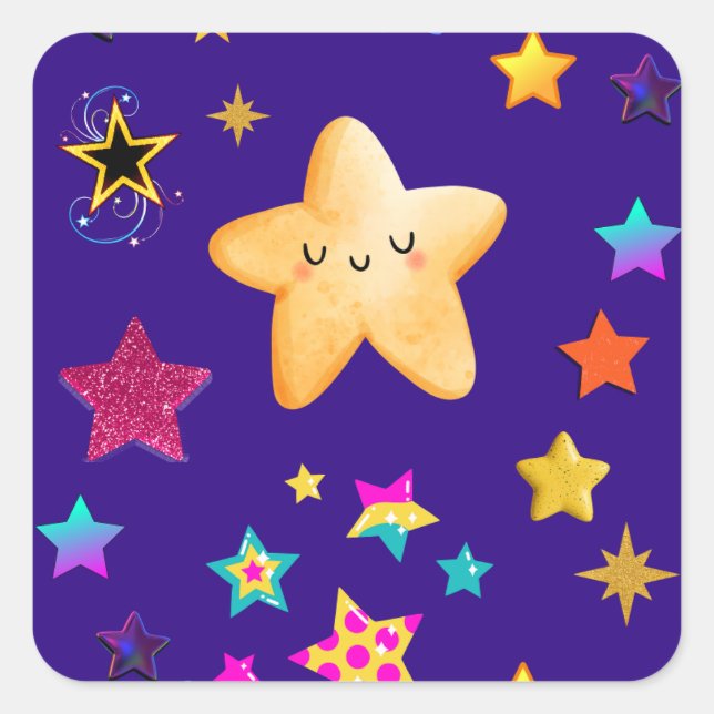 Adesivo Quadrado começa (Frente)