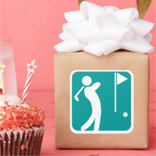 Adesivo Quadrado Comer Golf do Sono