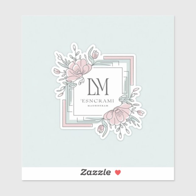 Adesivo Quadrado Comercial Personalizado de Código QR Botâ (Folha)