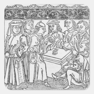 Adesivo Quadrado Comerciantes e prestamistas