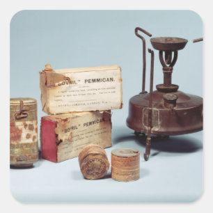 Adesivo Quadrado Comida tirada na expedição antártica de Scott