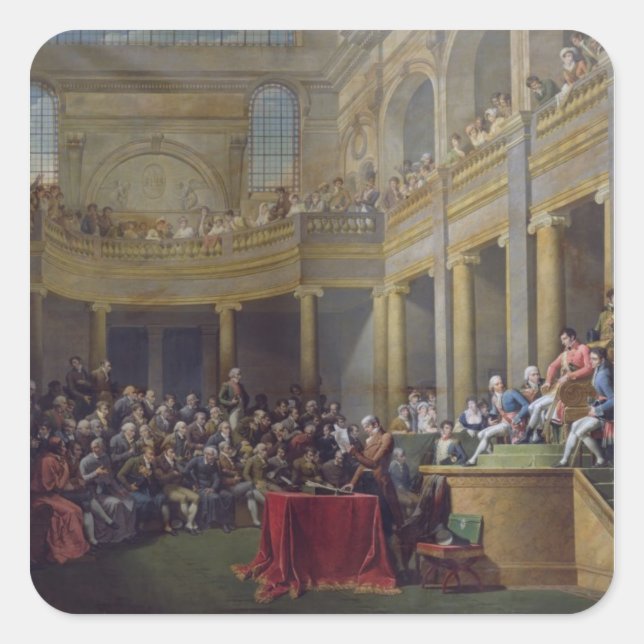 Adesivo Quadrado Comitê de Lyon, 26 de Janeiro de 1802, 1808 (Frente)