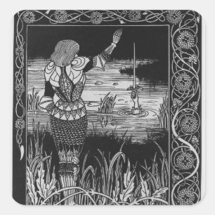 Adesivo Quadrado Como a espada Excalibur do senhor Bedivere