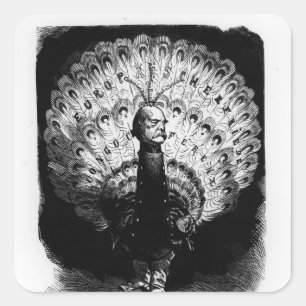 Adesivo Quadrado Como faça nós estamos no mundo