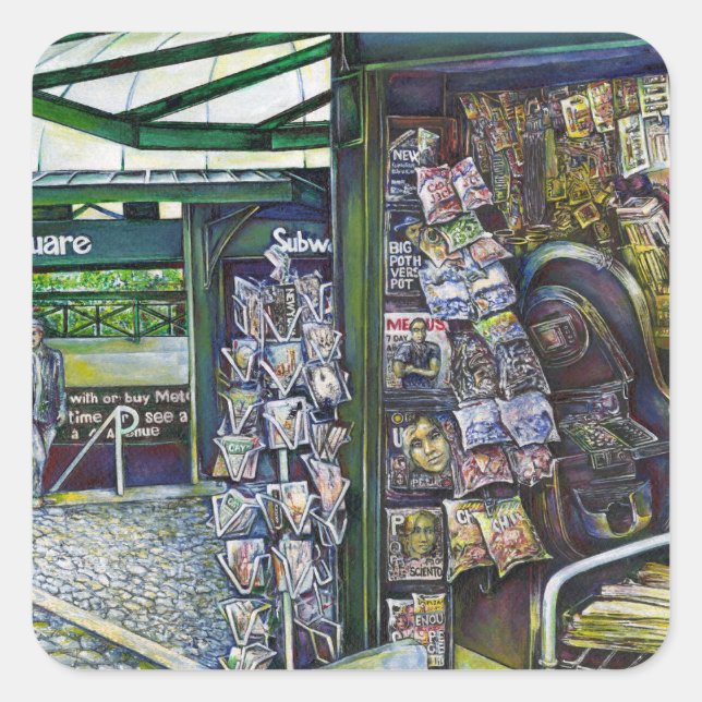 Adesivo Quadrado Como Uma Imagem É Inimaginativa? (Frente)