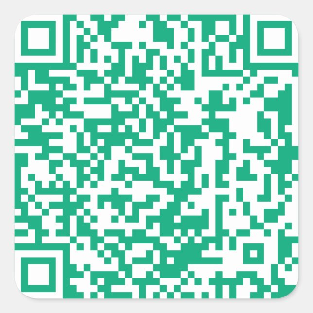 Adesivo Quadrado Como visto na TV, código qr (Frente)
