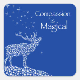 Adesivo Quadrado Compaixão é mágica