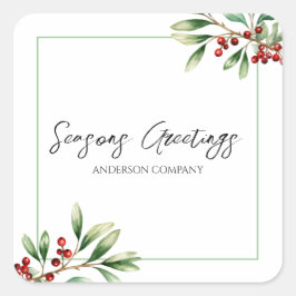 Adesivo Quadrado Company Holiday Party 