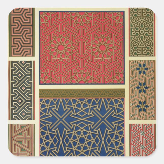 Adesivo Quadrado Compartimentos e fronteiras de madeira, de "Arte Á (Frente)