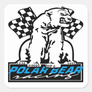 Adesivo Quadrado Competência do urso polar