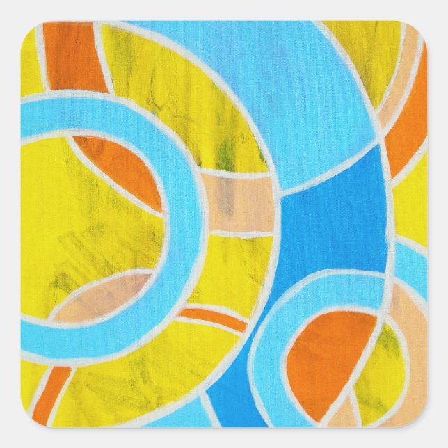 Adesivo Quadrado Composição 23 de Michael Moffa (Frente)