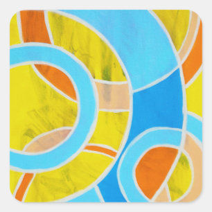 Adesivo Quadrado Composição 23 de Michael Moffa