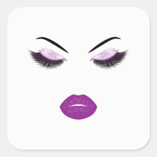 Adesivo Quadrado Composição com efeito do brilho