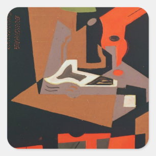 Adesivo Quadrado Composição (óleo em canvas)
