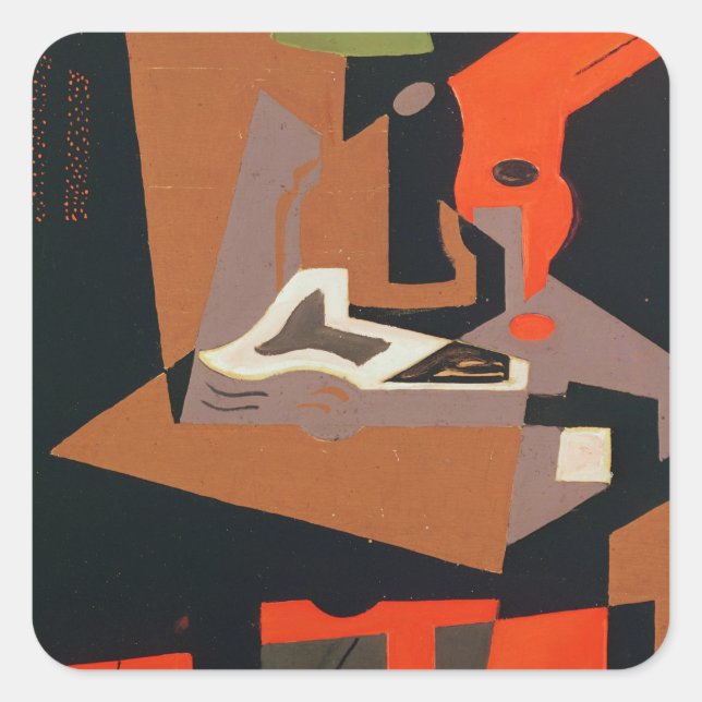 Adesivo Quadrado Composição (óleo na canvas) (Frente)