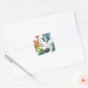 Adesivo Quadrado Composição tropical