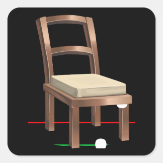 Adesivo Quadrado Compósito da cadeira de móveis com falhas