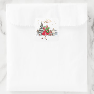 Adesivo Quadrado compra de Natal de 1950