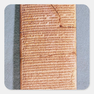 Adesivo Quadrado Comprimido relacionado aos sacrifícios rituais