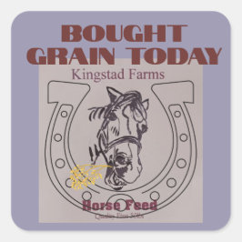 Adesivo Quadrado comprou grãos hoje