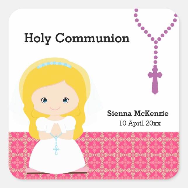 Adesivo Quadrado Comunidade Santa (Frente)