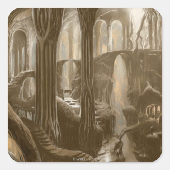 Adesivo Quadrado Conceito de Realm Woodland (Frente)