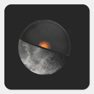 Adesivo Quadrado Conceito do artista mostrando um possível núcleo i