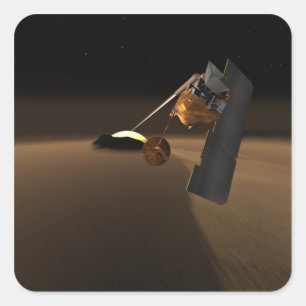 Adesivo Quadrado Conceito para o escuteiro vulcânico da vida da