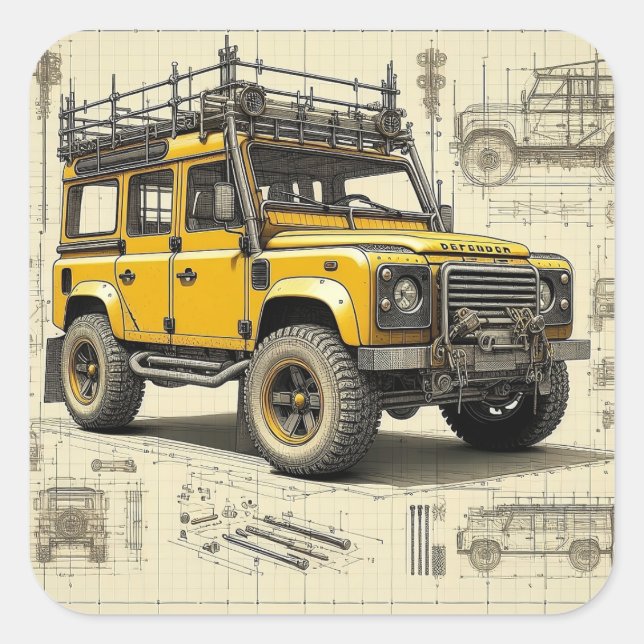 Adesivo Quadrado Concept Defender (Frente)