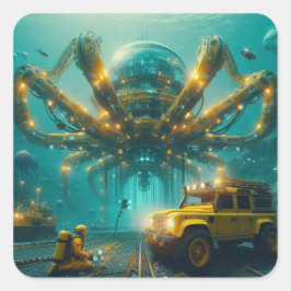 Adesivo Quadrado Concept Defender Sticker