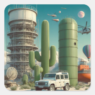 Adesivo Quadrado Concept Defender Sticker