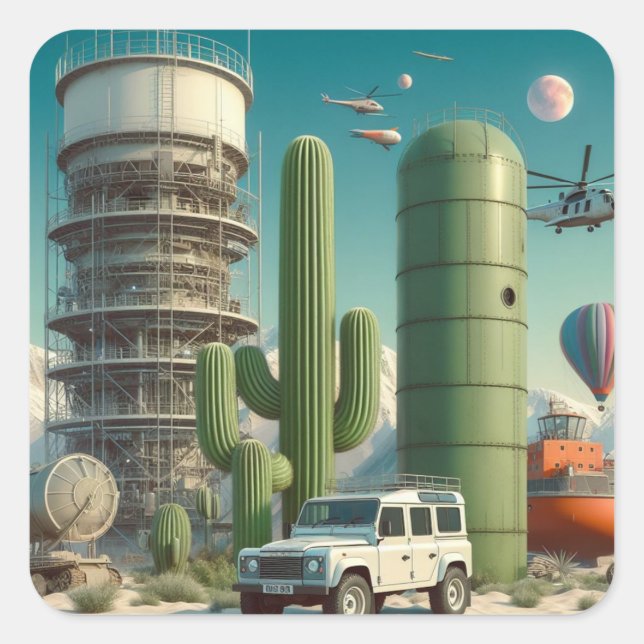 Adesivo Quadrado Concept Defender Sticker (Frente)