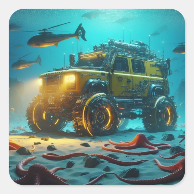 Adesivo Quadrado Concept Defender Sticker (Frente)