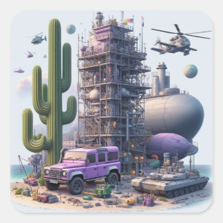 Adesivo Quadrado Concept Defender Sticker