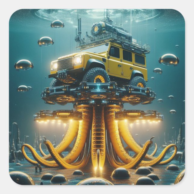 Adesivo Quadrado Concept Defender Sticker (Frente)