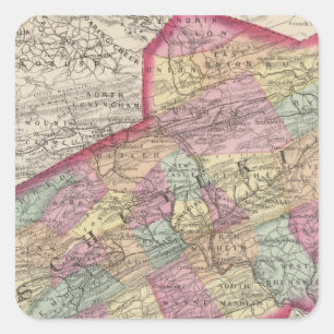 Adesivo Quadrado Condado de Schuylkill