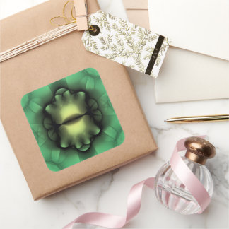 Adesivo Quadrado Condecoração simétrica arquitetônica