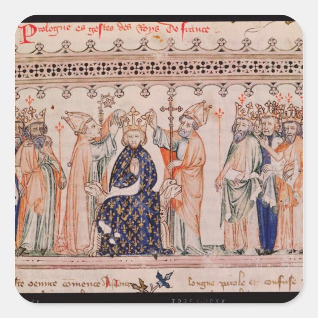 Adesivo Quadrado Condenação Philippe III le Hardi King de (Frente)
