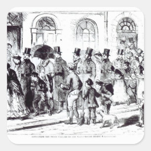 Adesivo Quadrado Conduzindo as cargas da noite