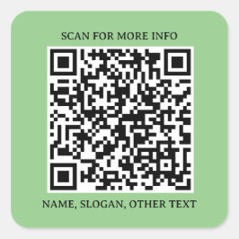 Adesivo Quadrado Conexão ao quadrado: Autocolante de código QR come
