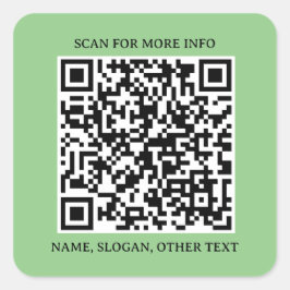 Adesivo Quadrado Conexão ao quadrado: Autocolante de código QR come