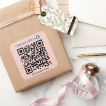 Conexão do Facebook com o nosso Código Qr - Rosa E