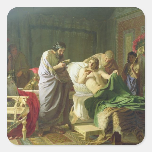 Adesivo Quadrado Confiança de Alexandre o Excelente (Frente)