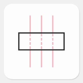 Adesivo Quadrado confiança e honestidade a rosa