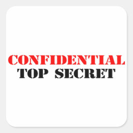Adesivo Quadrado Confidencial