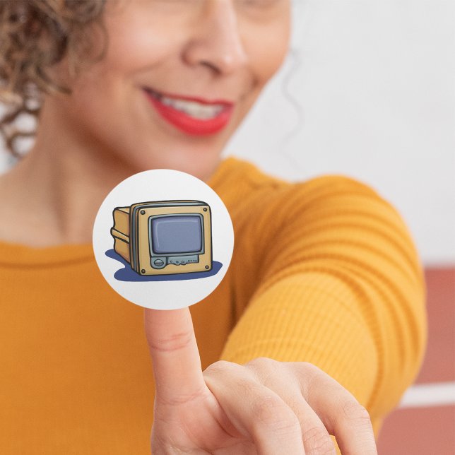 Adesivo Quadrado Conjunto de TV pequeno (Criador carregado)