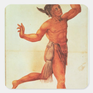 Adesivo Quadrado Conjuror indiano